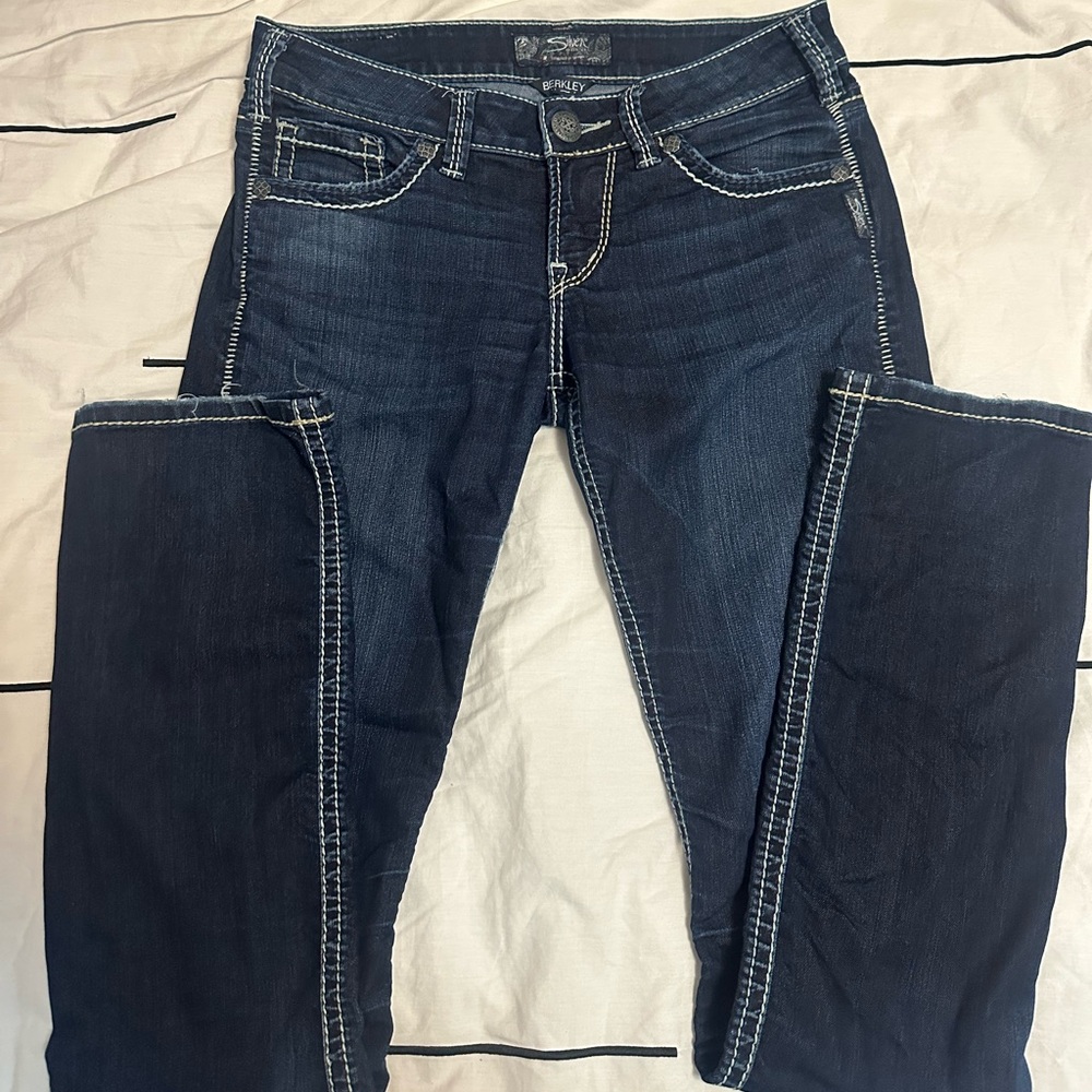 Women’s Silver low rise bootcut jeans